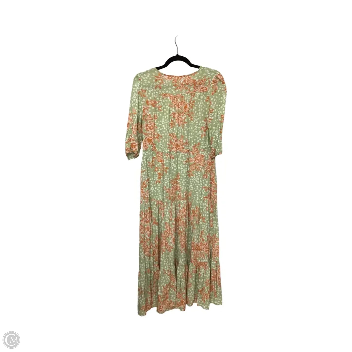 Dress Casual Maxi By Abel The Label In Green & Orange, Size: Xs