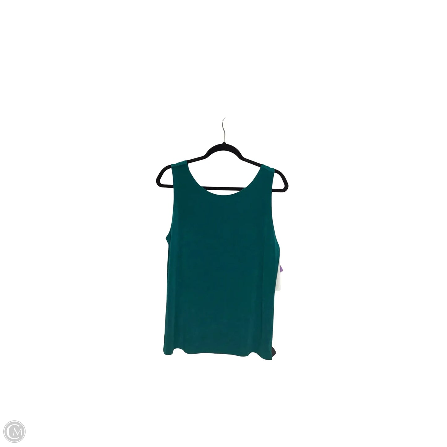 Blouse Sleeveless By Chicos In Green, Size: 12