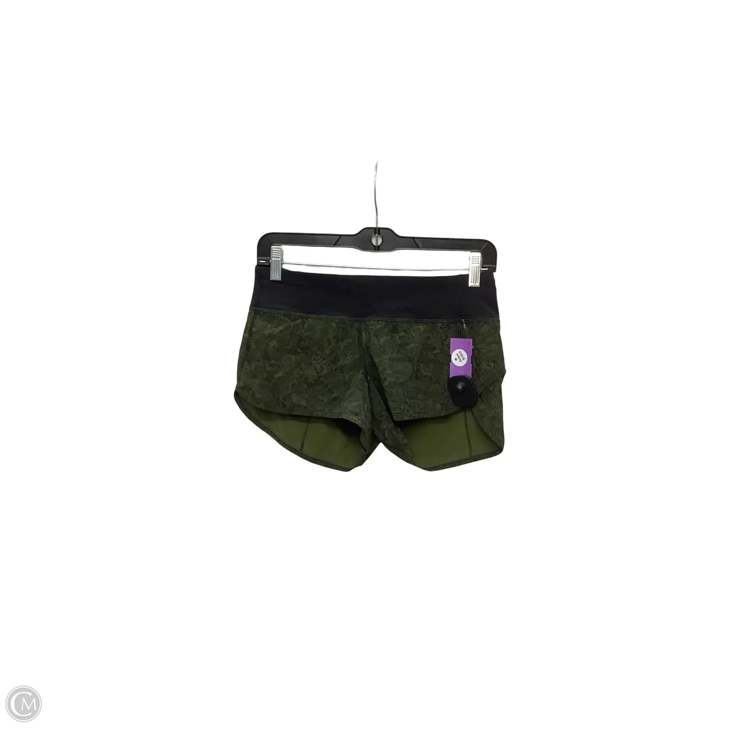 Athletic Shorts By Lululemon In Green, Size: 4