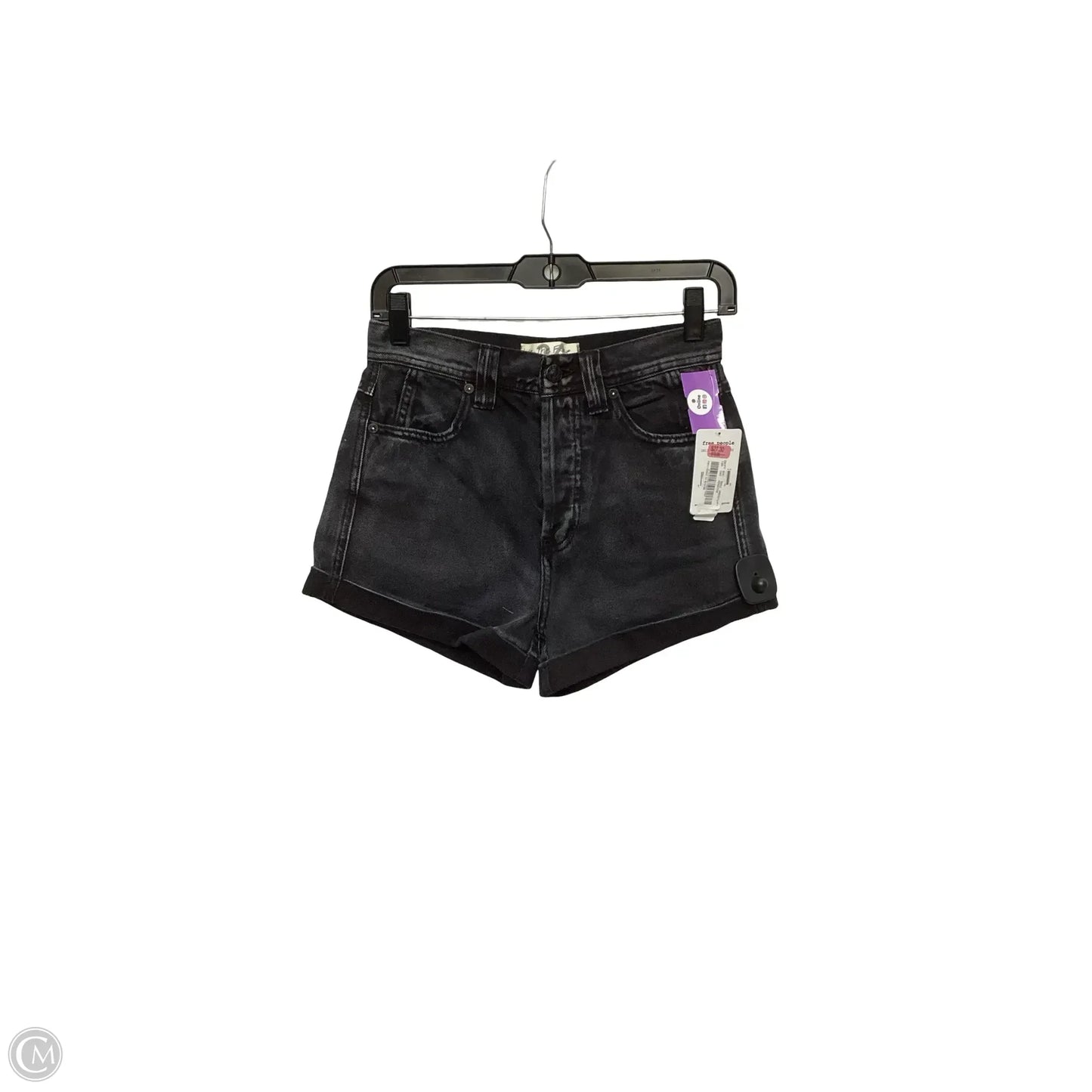 Shorts By Free People In Black Denim, Size: 0
