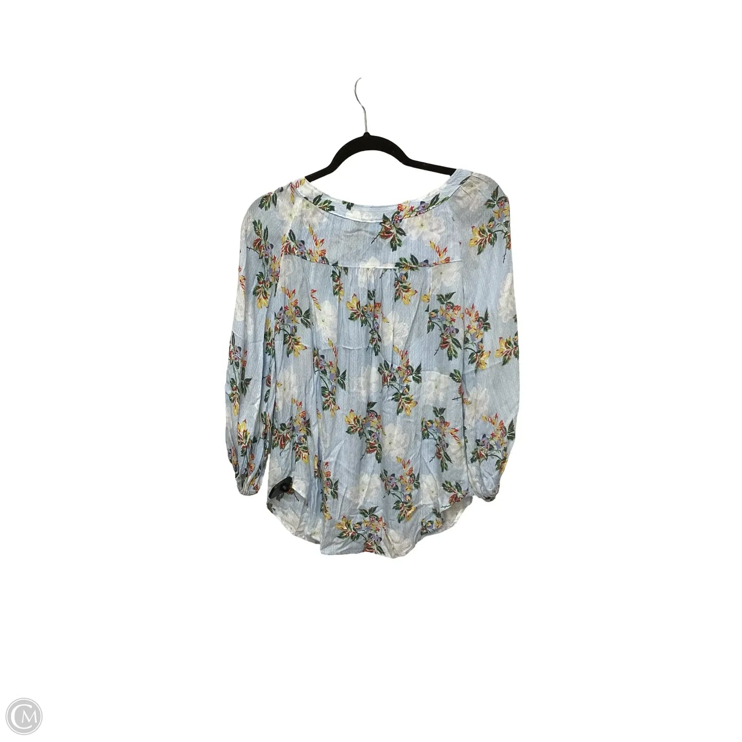 Blouse 3/4 Sleeve By Maeve In Blue, Size: 0