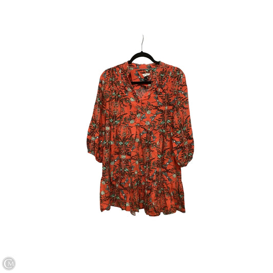 Dress Casual Short By Anthropologie In Orange, Size: Xs