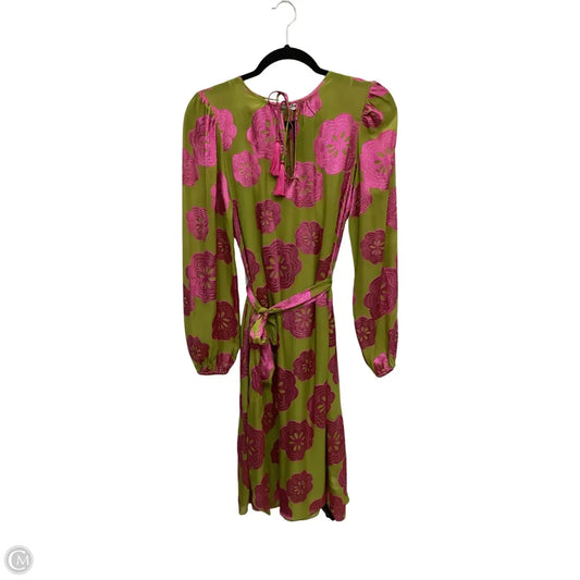 Dress Casual Short By Trina Turk In Green & Pink, Size: Xs