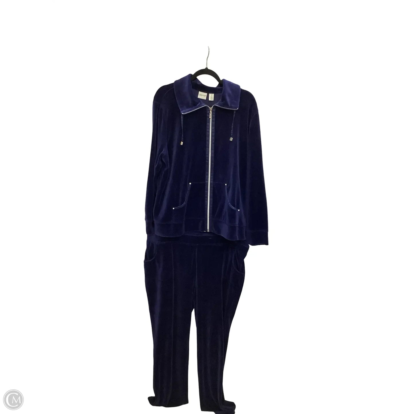 Pants Set 2pc By Chicos In Blue, Size: Xl