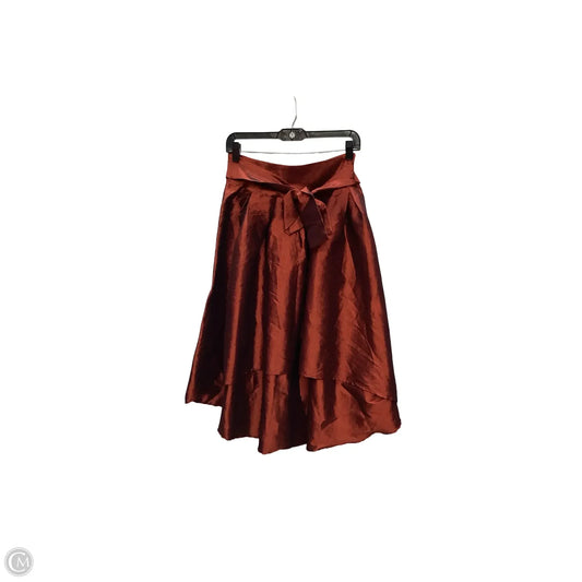 Skirt Midi By Clothes Mentor In Orange, Size: 1x