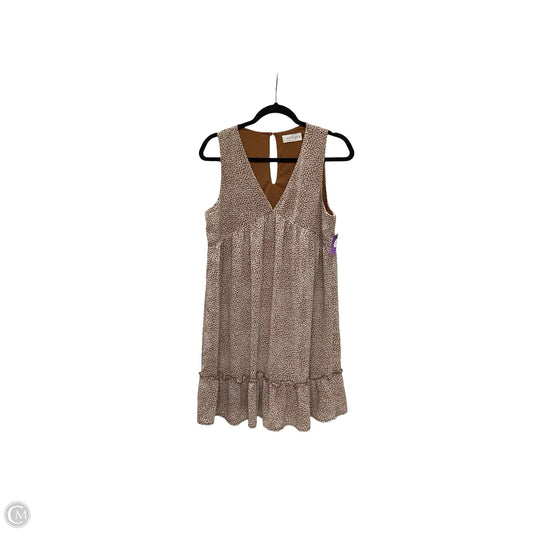 Dress Casual Short By Kaileigh In Brown, Size: M