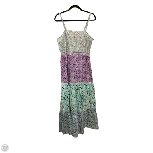 Dress Casual Maxi By Simply Southern In Floral Print, Size: L