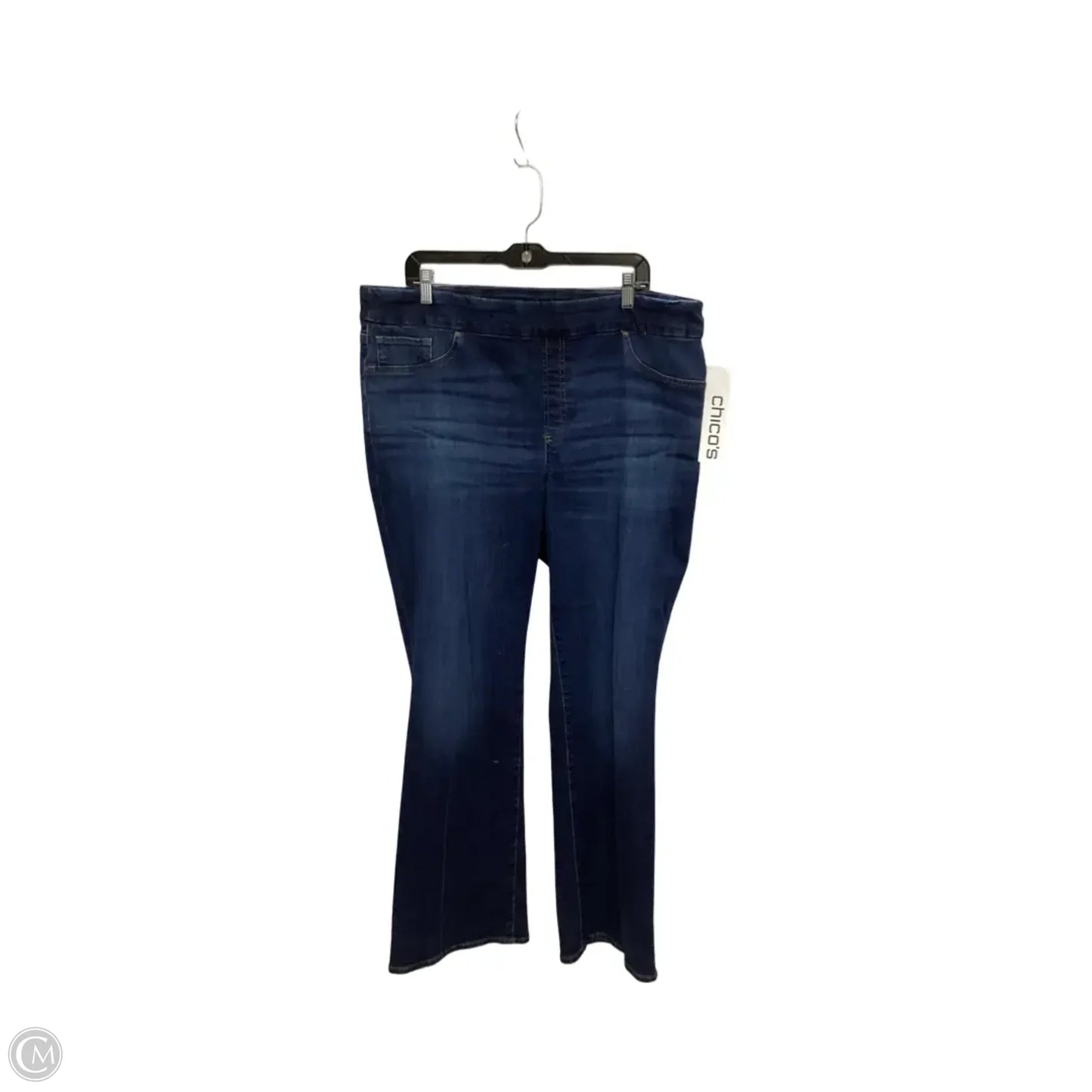Jeans Boot Cut By Chicos In Blue Denim, Size: 18