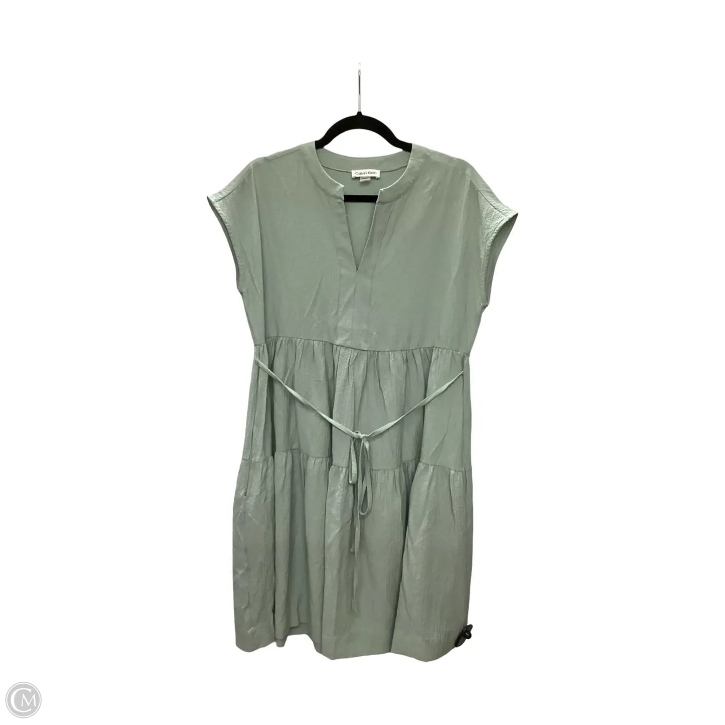 Dress Casual Short By Calvin Klein In Green, Size: 4