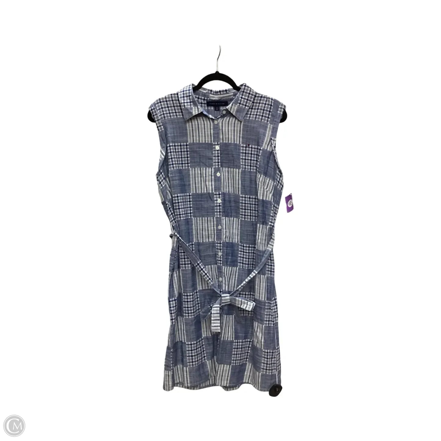 Dress Casual Midi By Tommy Hilfiger In Blue, Size: 12
