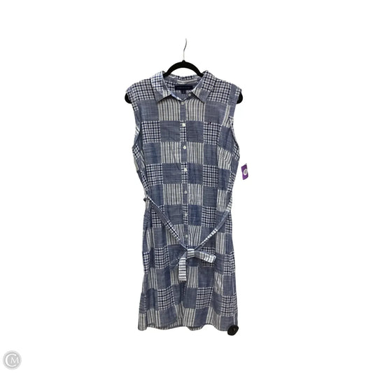 Dress Casual Midi By Tommy Hilfiger In Blue, Size: 12