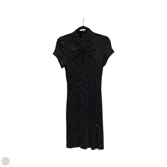 Dress Party Midi By Clothes Mentor In Black, Size: 10