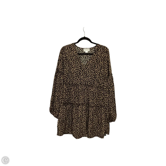 Dress Casual Short By Loveriche In Black & Brown, Size: L