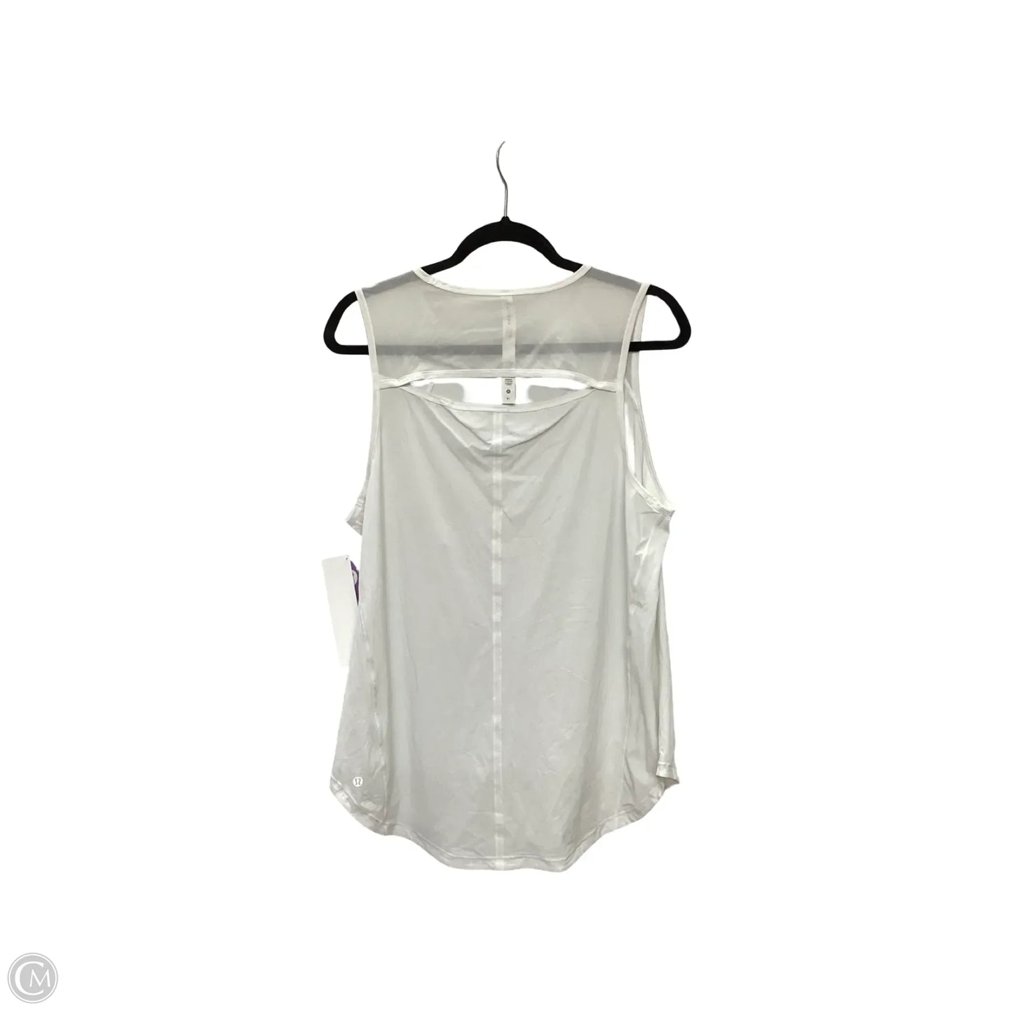 Athletic Tank Top By Lululemon In White, Size: 14