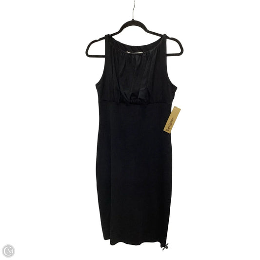 Designer Dress Casual Midi By Susana Monaco In Black, Size: L