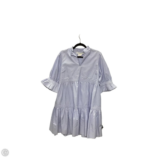 Designer Dress Casual Short By Gretchen Scott In Blue, Size: L