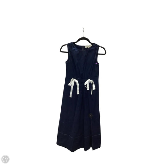 Dress Casual Midi By Loft In Blue, Size: Xxsp