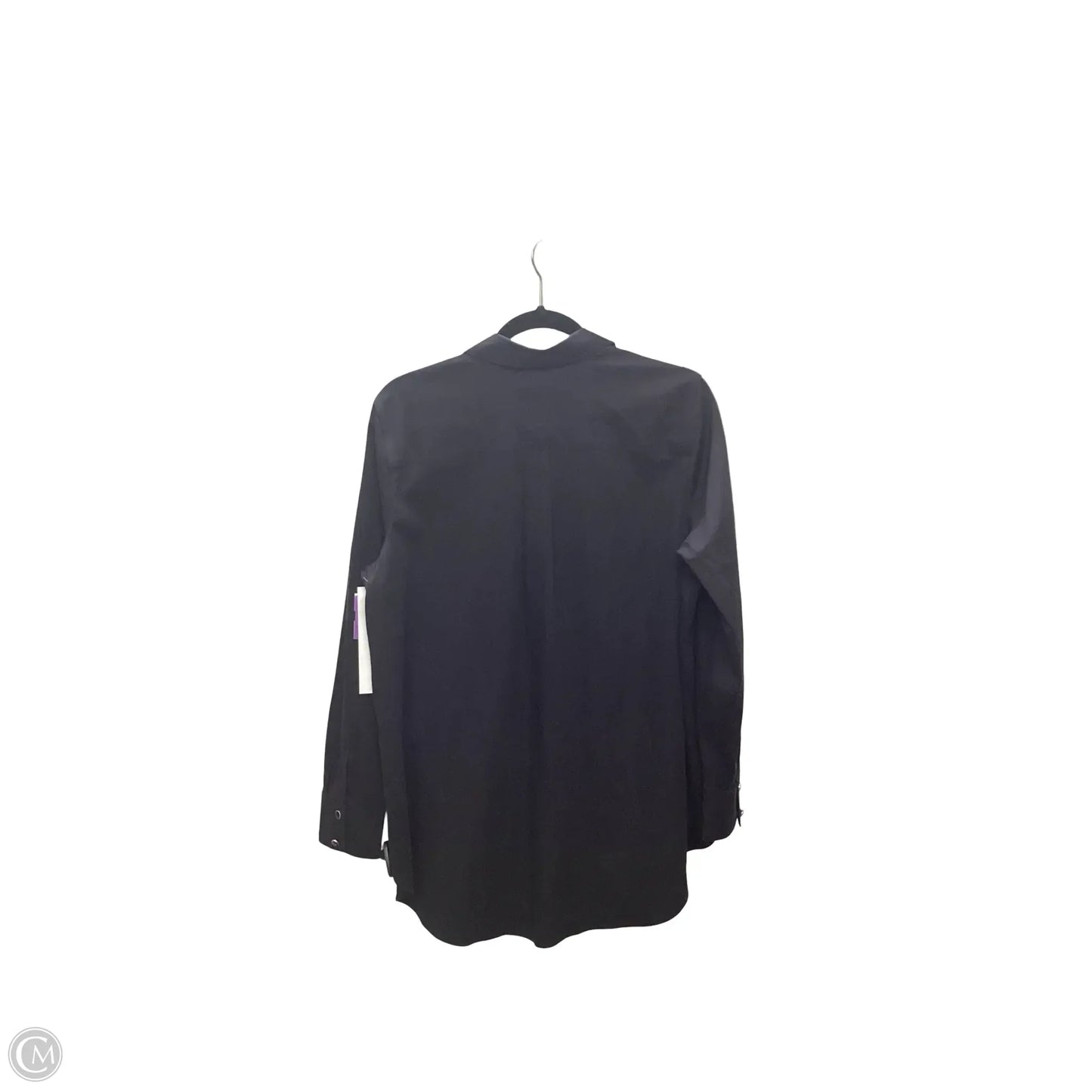 Blouse Long Sleeve By Chicos In Black, Size: 8