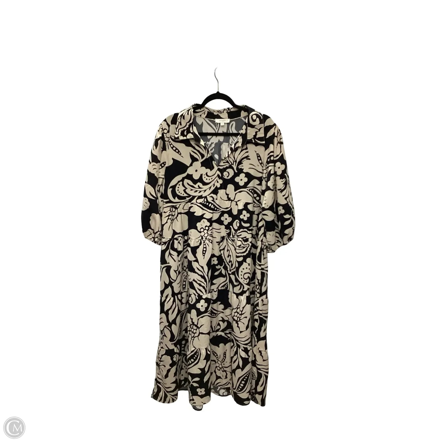 Dress Casual Maxi By Umgee In Black & Brown, Size: Xl