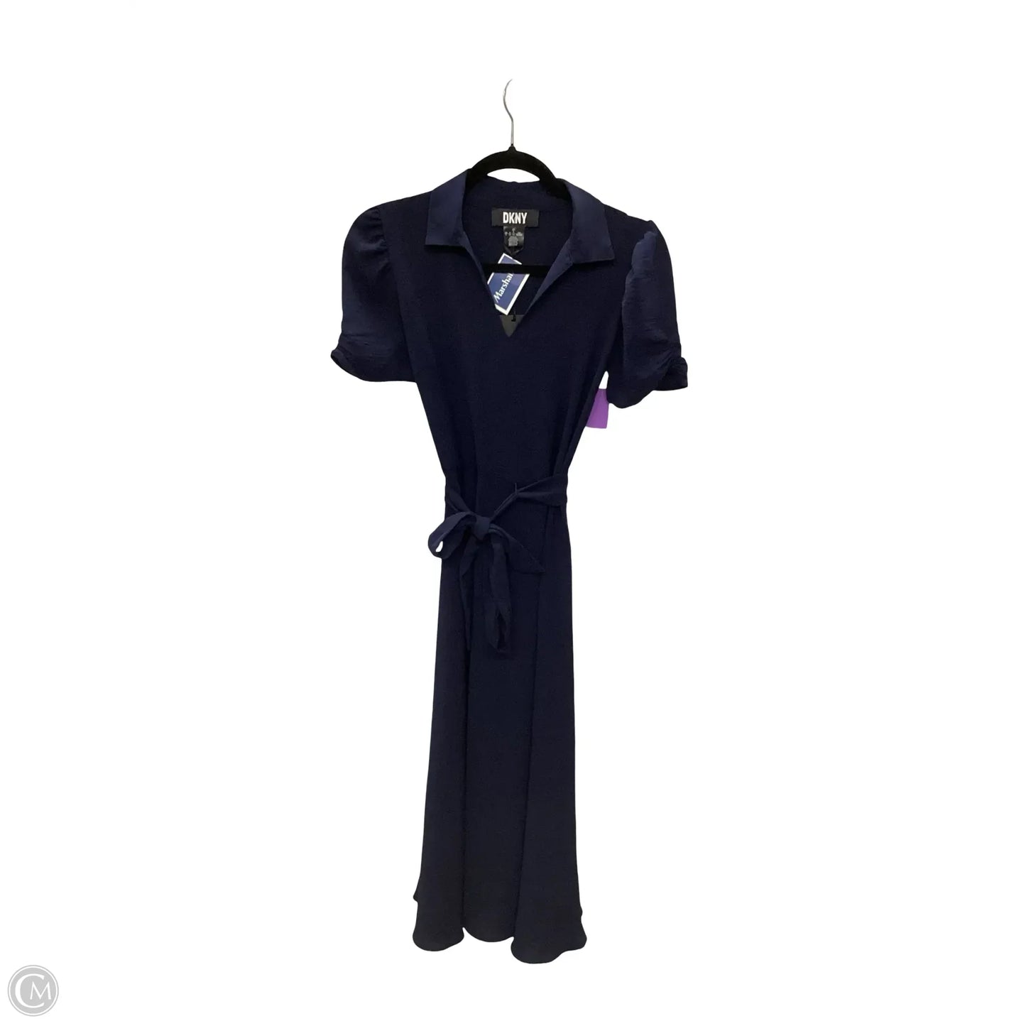 Dress Casual Midi By Dkny In Navy, Size: 2