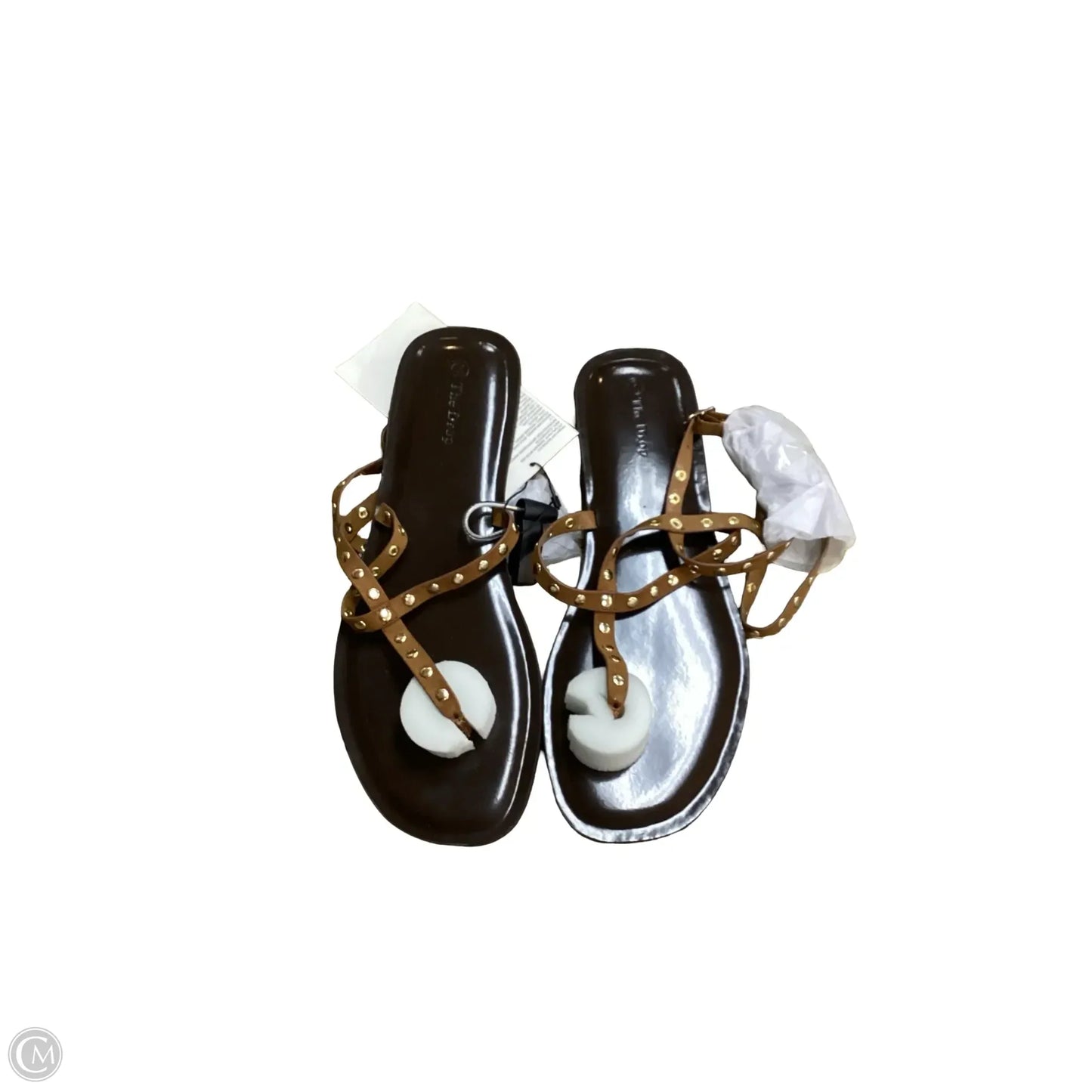 Sandals Flats By The Drop In Brown, Size: 9.5