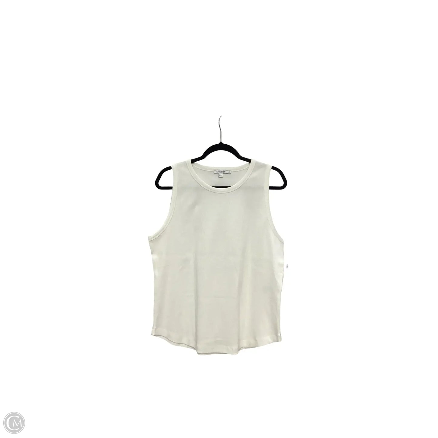 Top Sleeveless Basic By Chicos In White, Size: 2