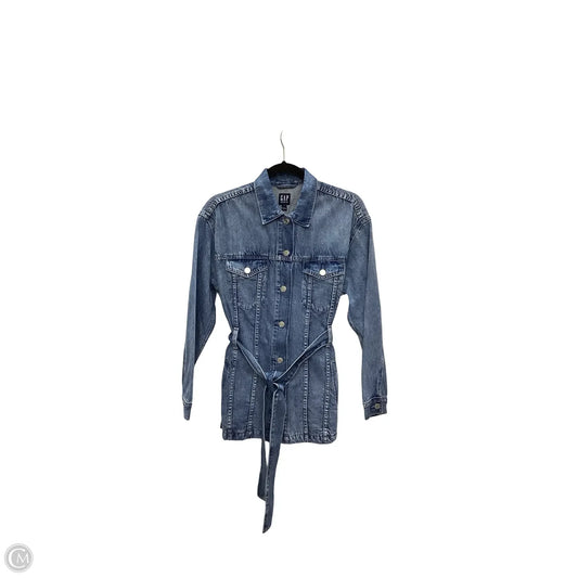 Jacket Denim By Gap In Blue Denim, Size: S