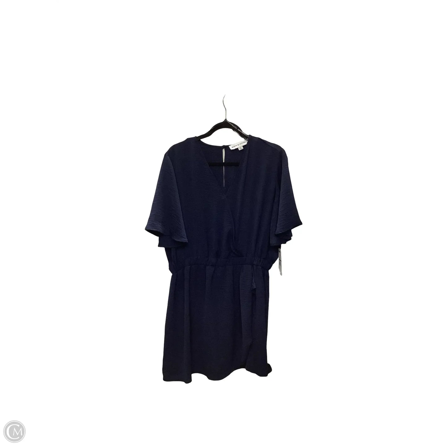 Romper By Emma And Michele In Navy, Size: Xl