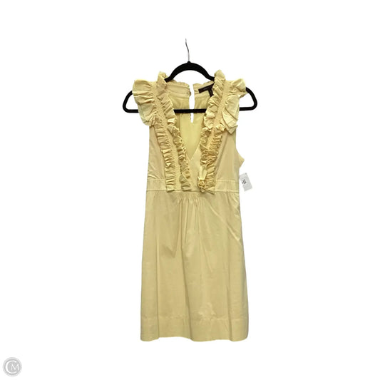 Dress Casual Short By Bcbgmaxazria In Yellow, Size: S