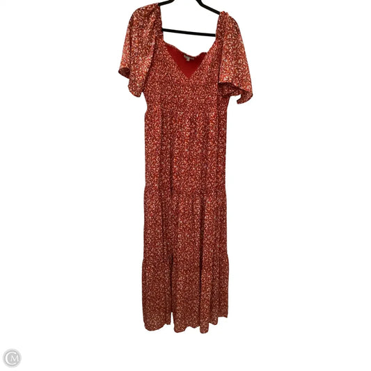 Dress Casual Maxi By White Birch In Red, Size: 2x
