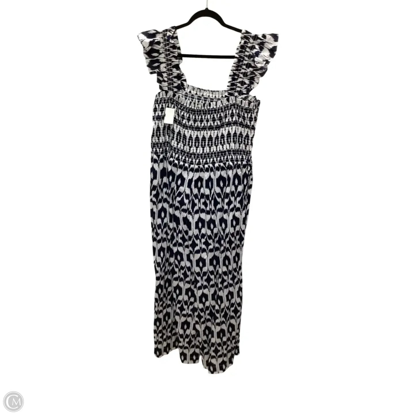 Jumpsuit By Loft In Blue & White, Size: Xl
