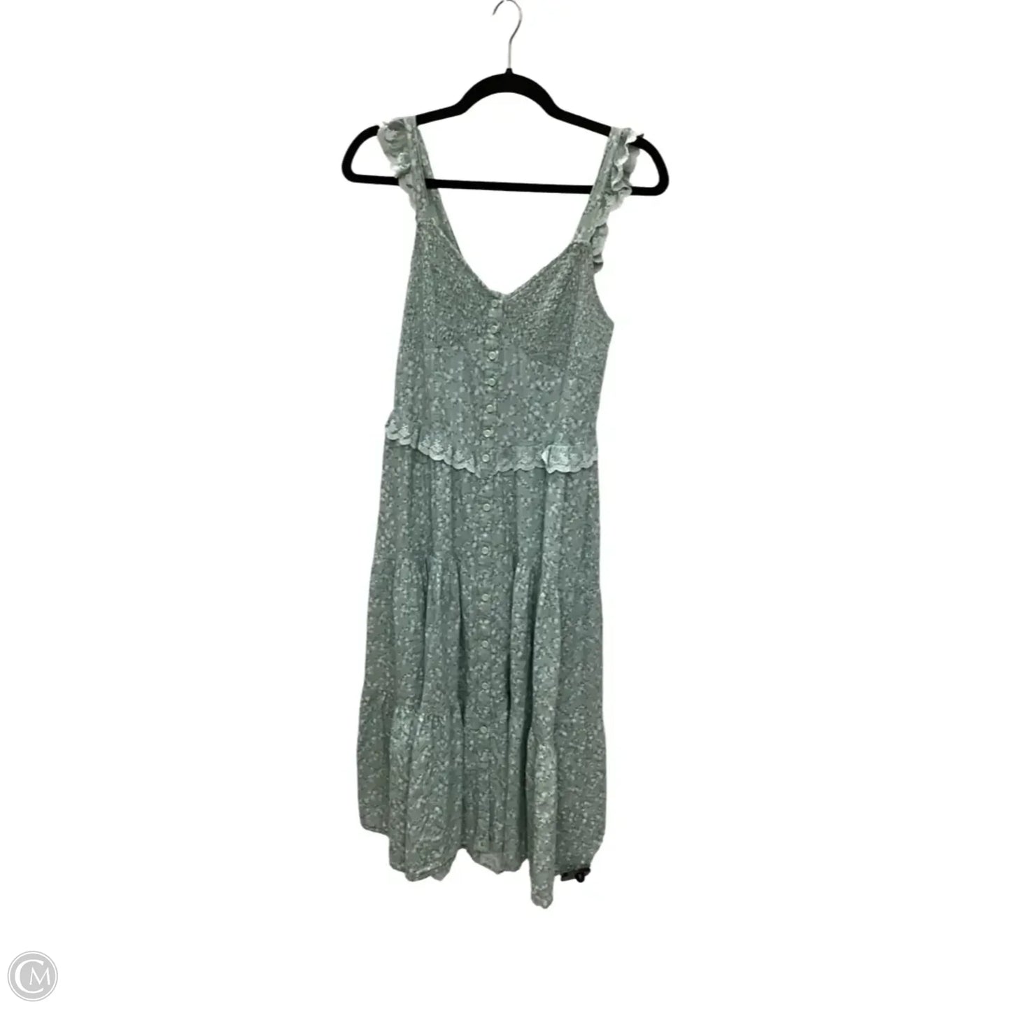 Dress Casual Midi By And Now This In Green, Size: M