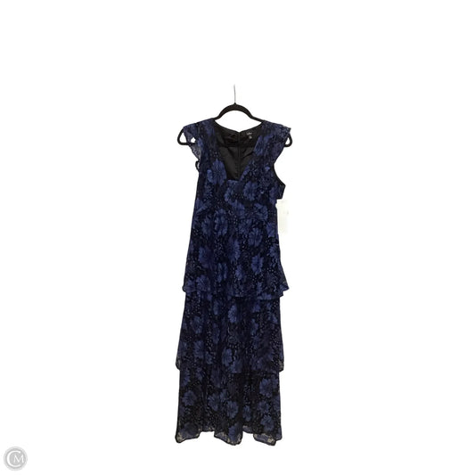 Dress Party Long By Lulus In Black & Blue, Size: M