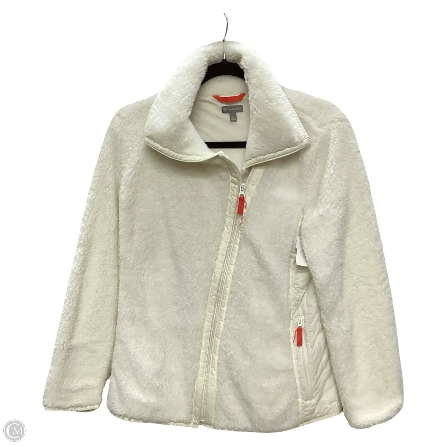 Jacket Faux Fur & Sherpa By Talbots In White, Size: S