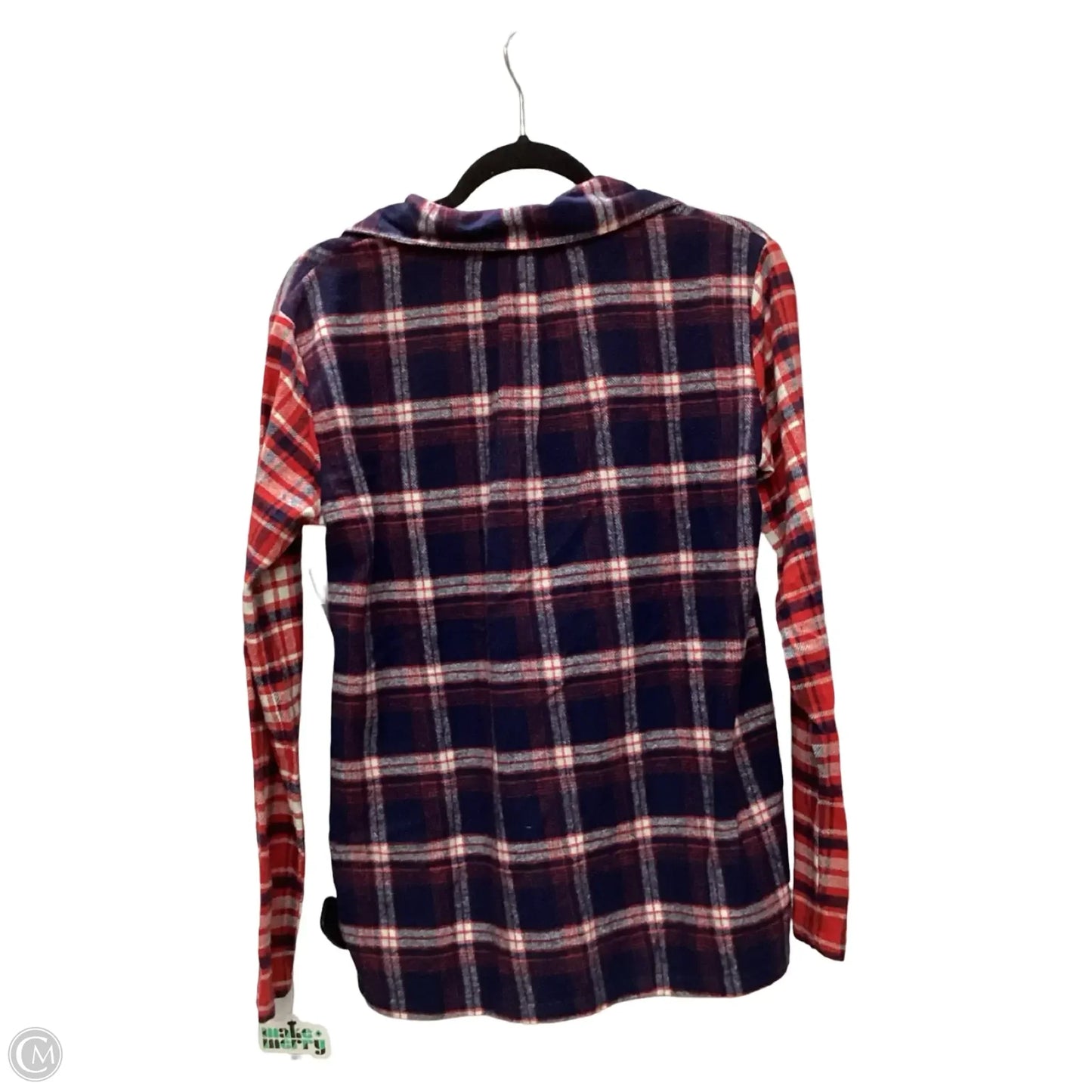 Jacket Shirt By Nordstrom In Plaid Pattern, Size: S