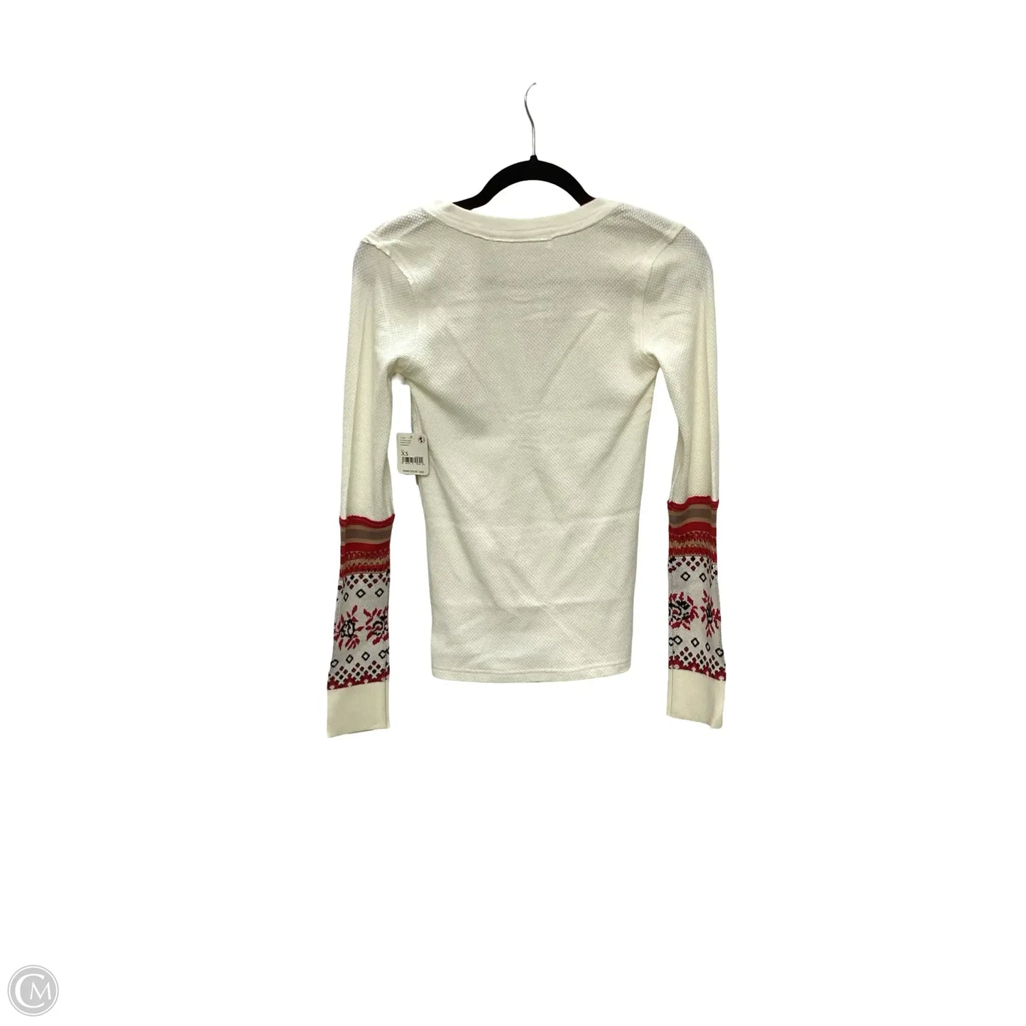 Blouse Long Sleeve By We The Free In Cream, Size: Xs