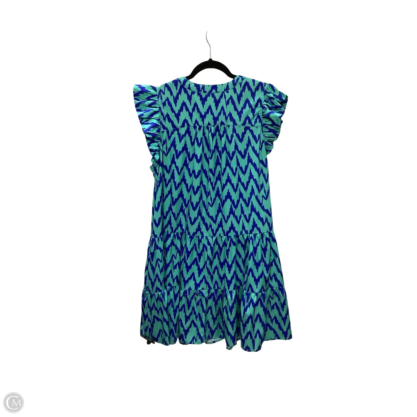 Dress Casual Short By Umgee In Blue & Green, Size: M