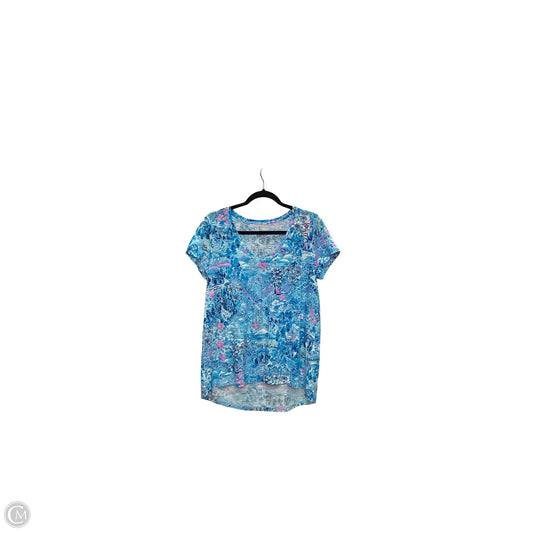 Blouse Designer By Lilly Pulitzer In Blue, Size: M