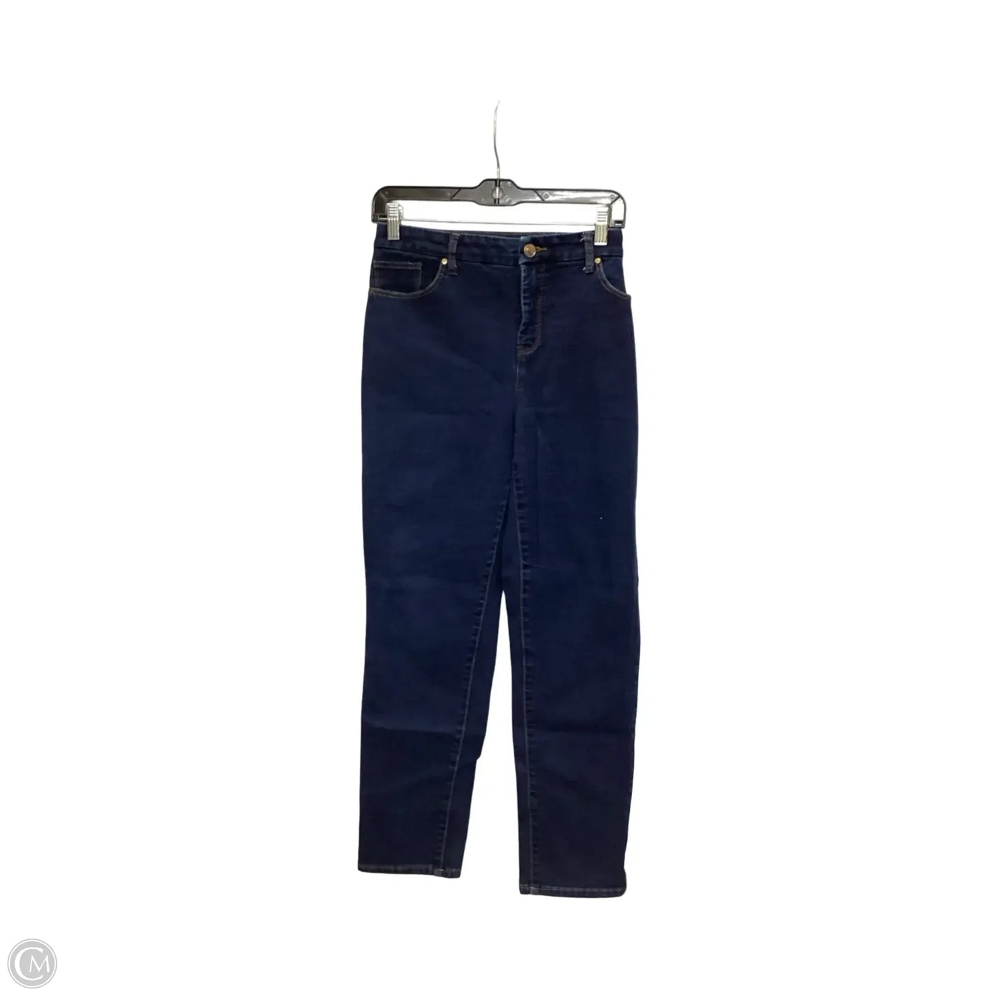 Jeans Straight By Chicos In Blue Denim, Size: M