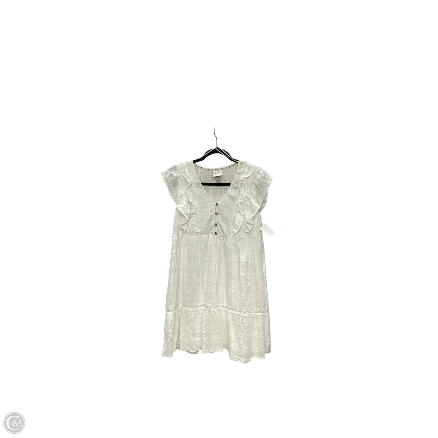 Dress Casual Short By Knox Rose In White, Size: S
