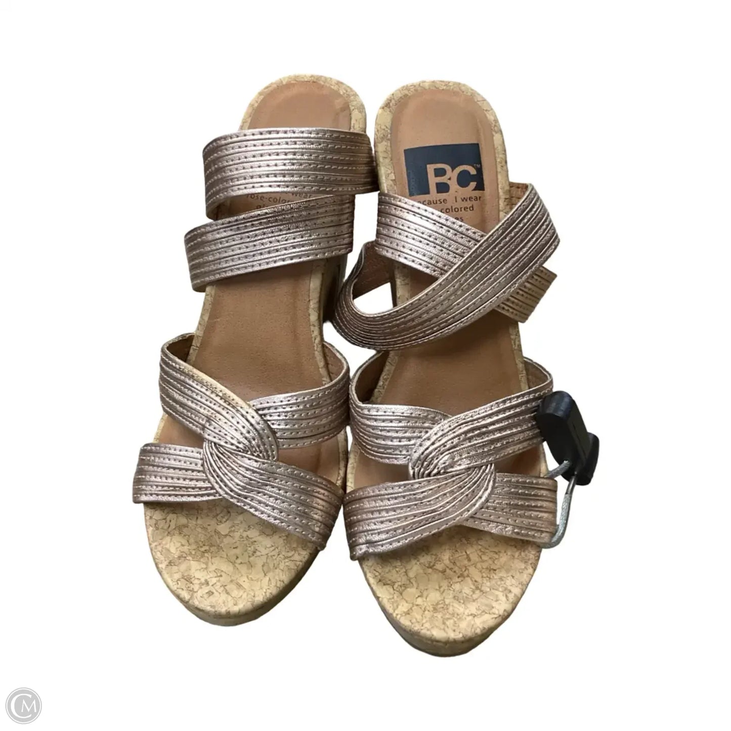 Sandals Heels Block By Bc Clothing Company In Brown, Size: 7