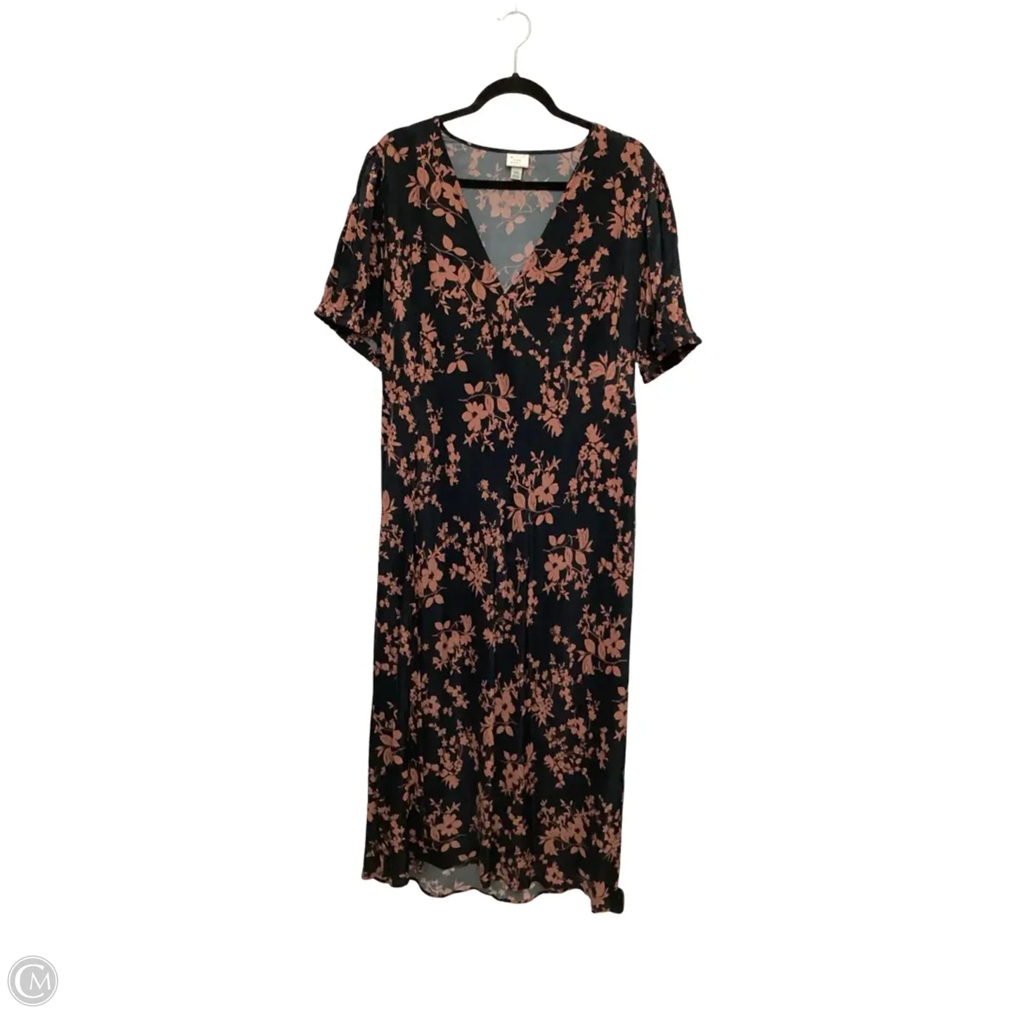 Dress Casual Maxi By A New Day In Floral Print, Size: Xxl