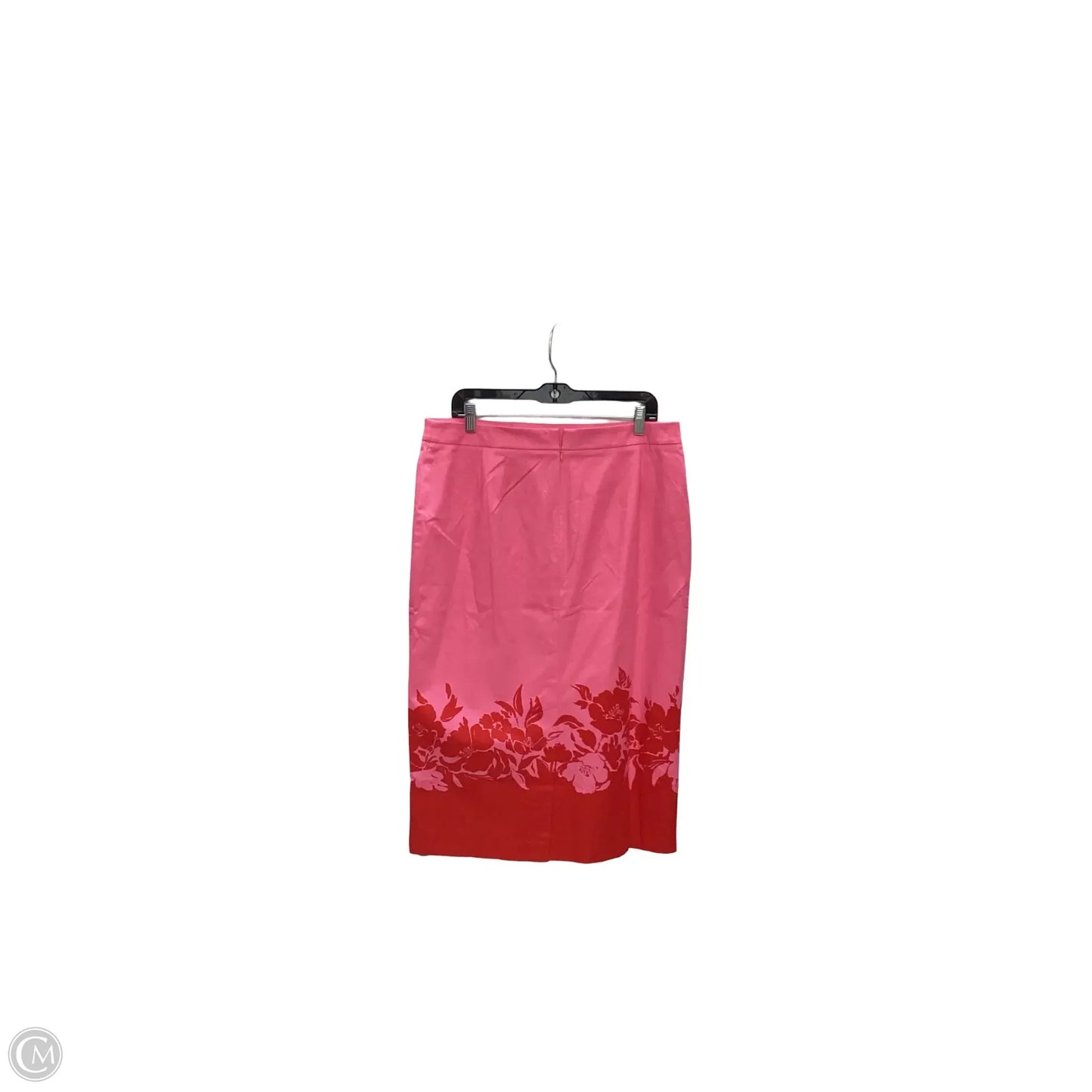 Skirt Midi By Talbots In Pink & Red, Size: 12