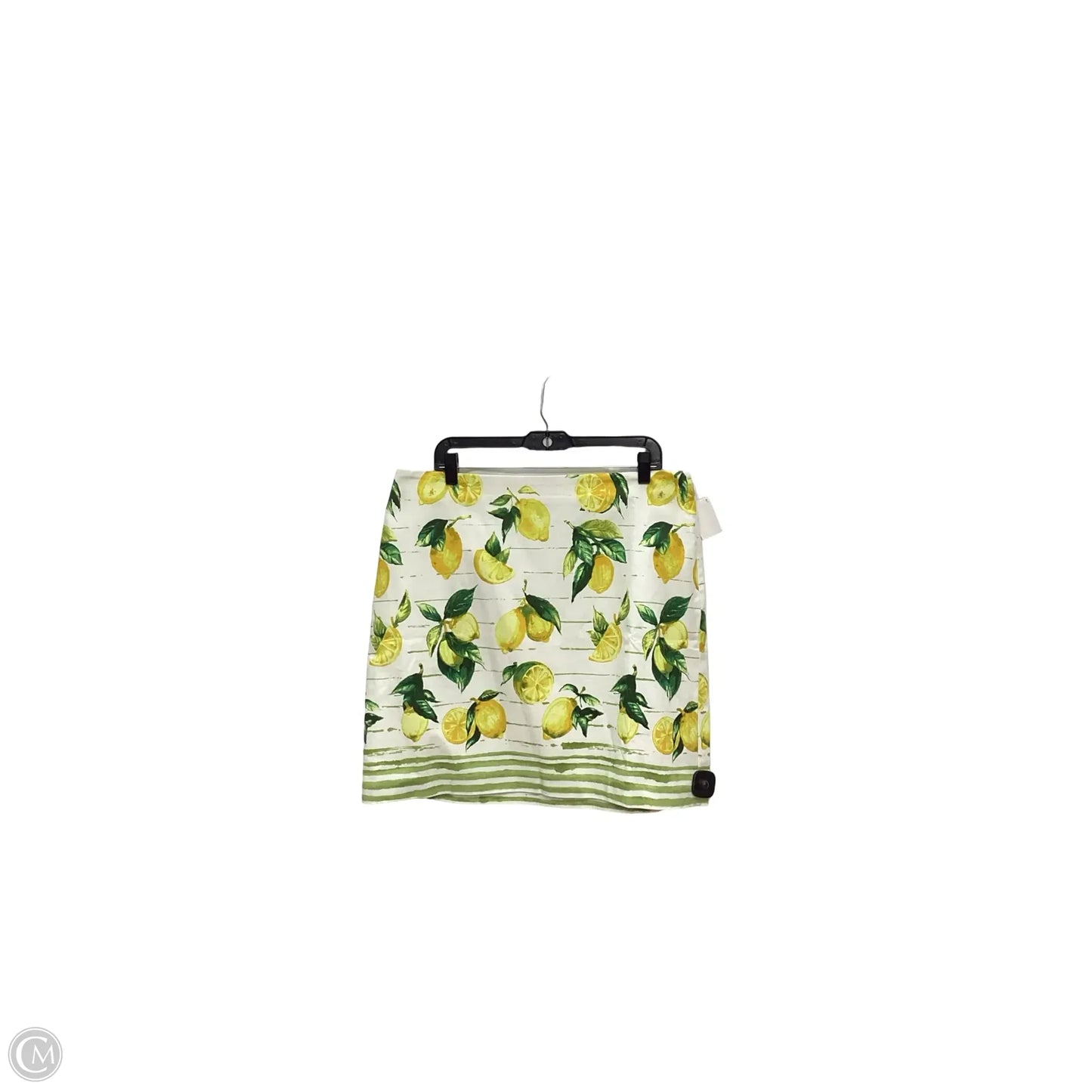 Skirt Mini & Short By Talbots In White & Yellow, Size: 14