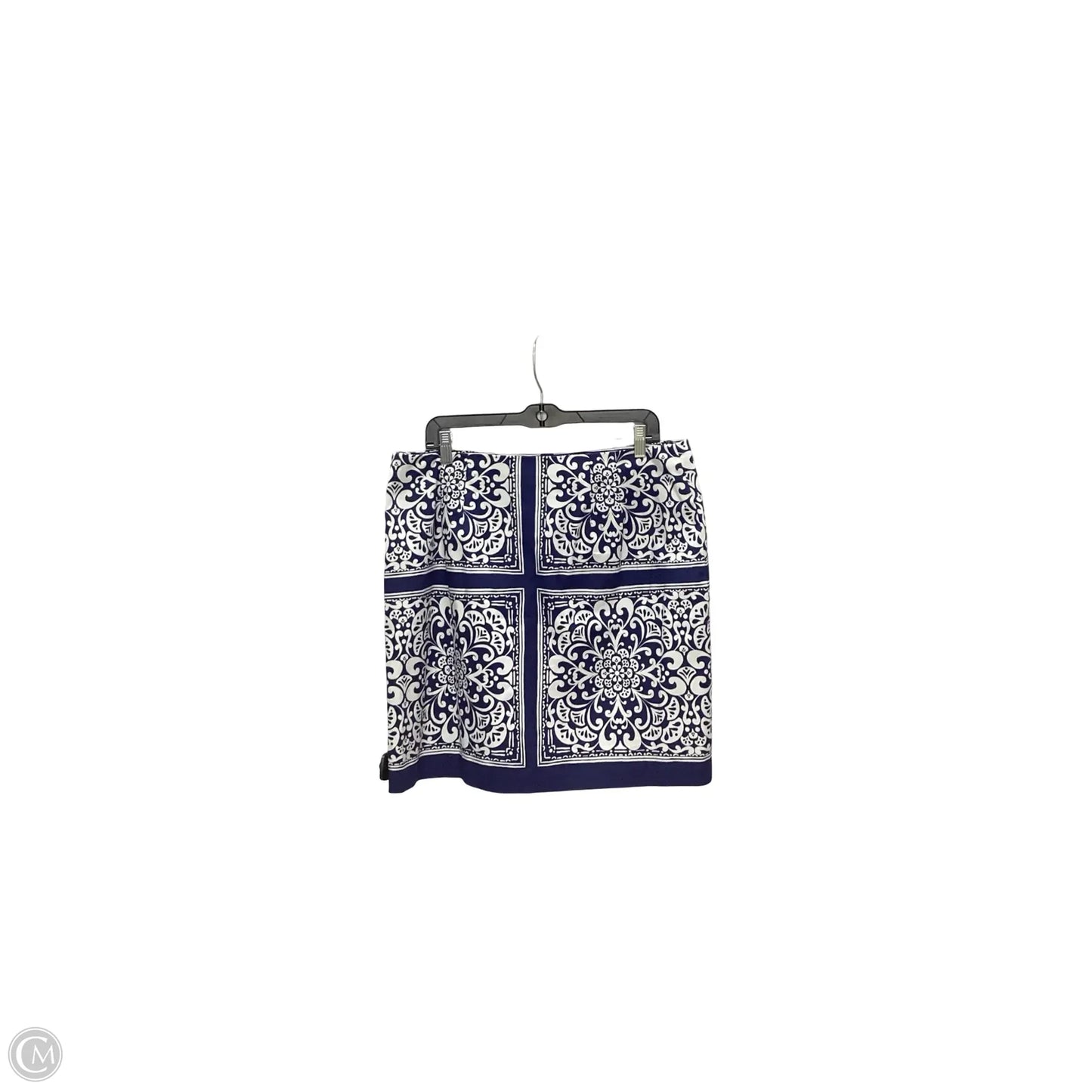 Skirt Mini & Short By Talbots In Blue & White, Size: 12