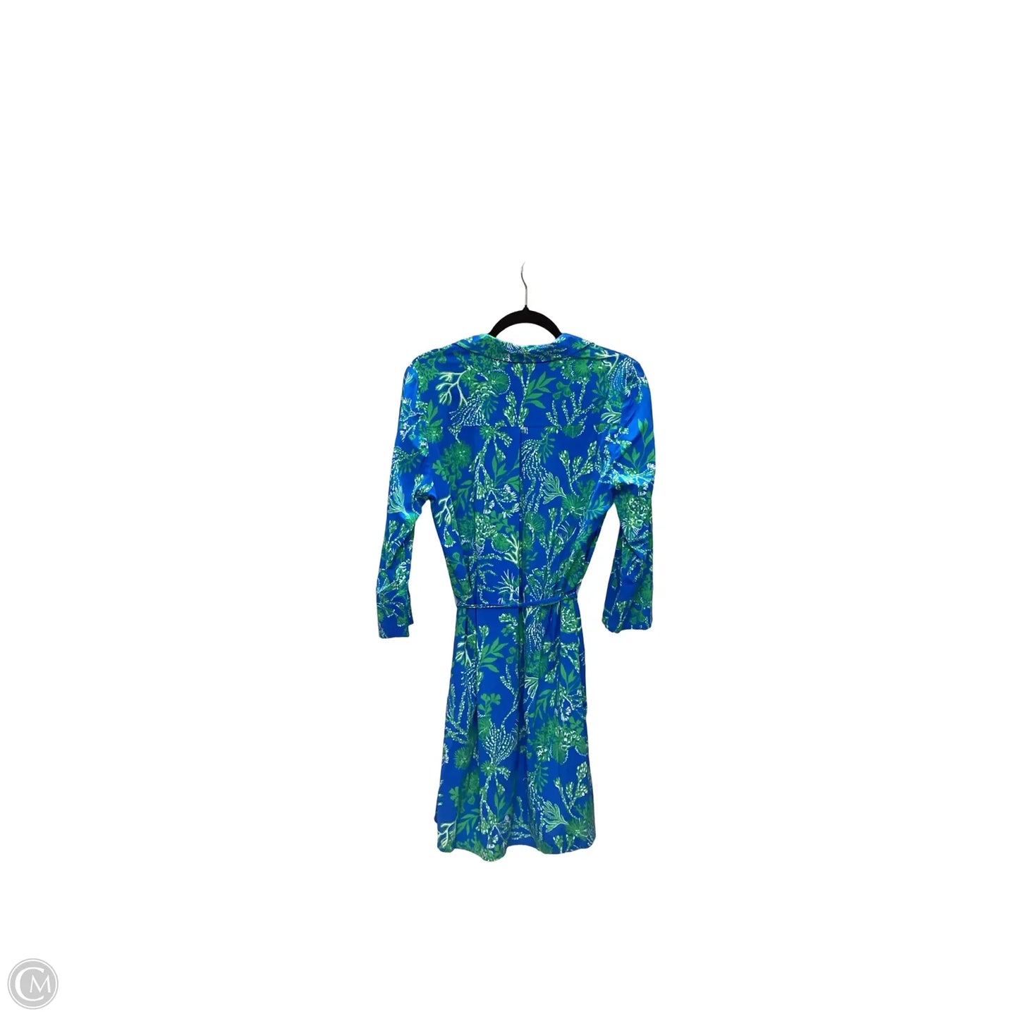 Dress Designer By Lilly Pulitzer In Blue & Green, Size: L