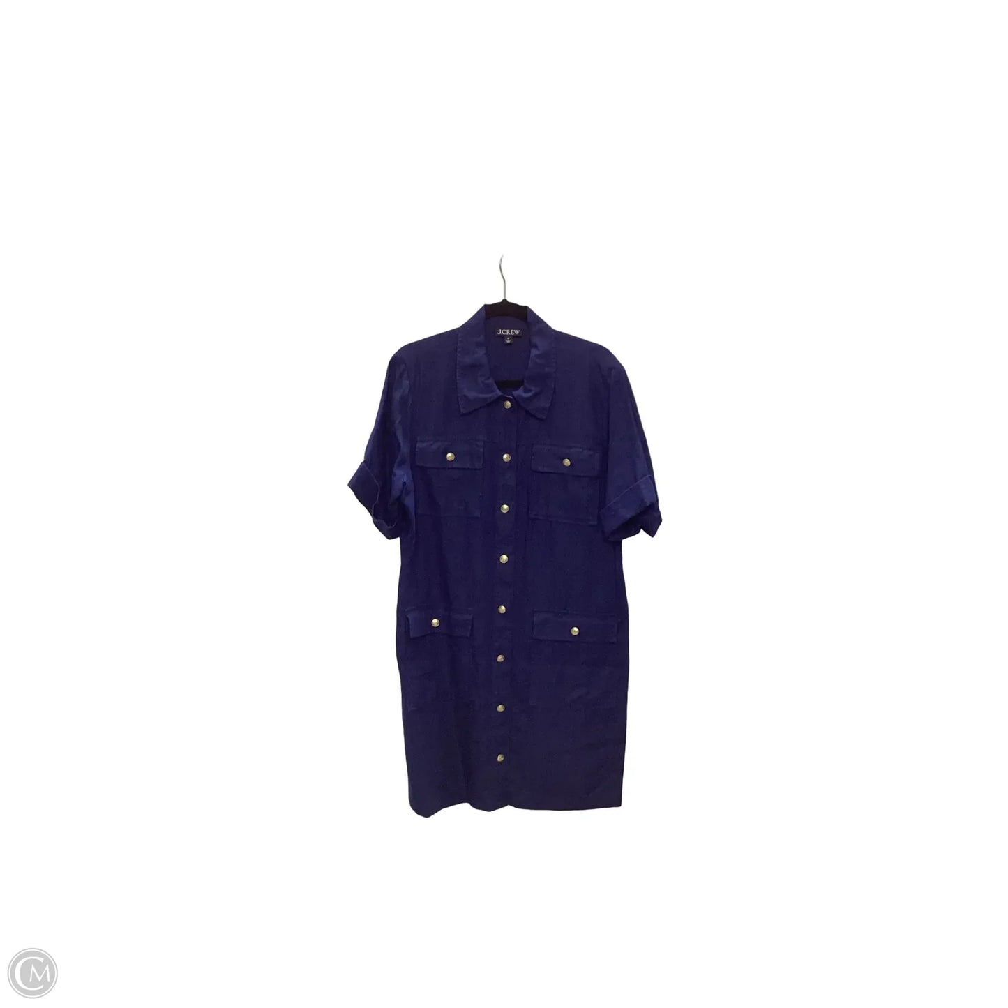 Dress Casual Midi By J. Crew In Blue, Size: 16