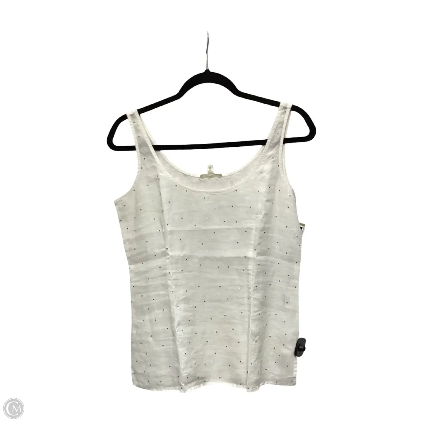 Blouse Sleeveless By Eileen Fisher In Cream, Size: Xs