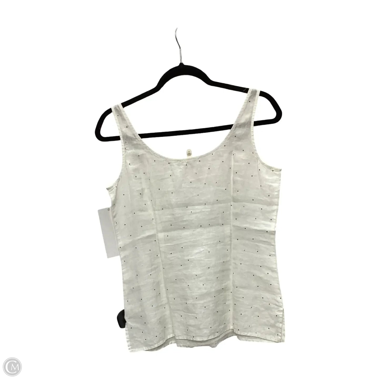 Blouse Sleeveless By Eileen Fisher In Cream, Size: Xs