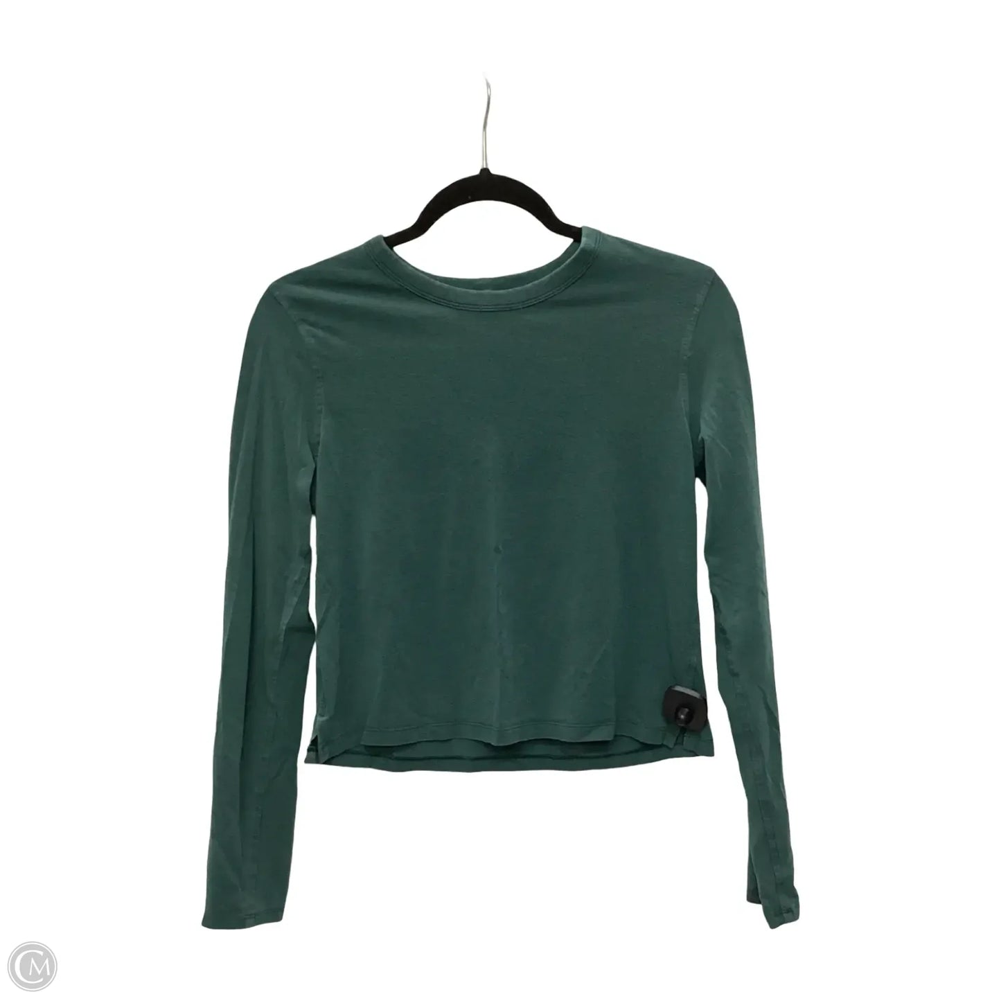 Athletic Top Long Sleeve Crewneck By Lululemon In Green, Size: 4